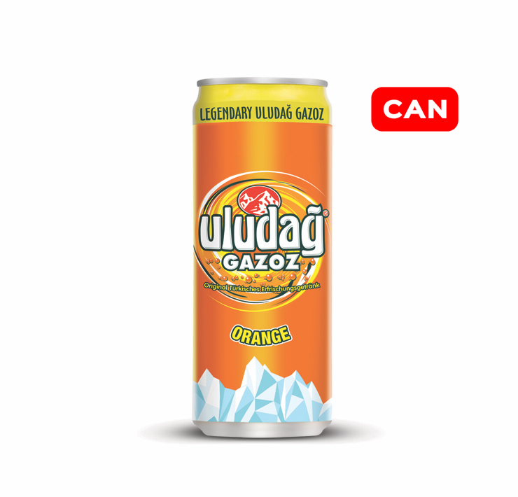 Uludag Orange Gazoz 24 x 0,5 l Bouteille PET jetable (copie)