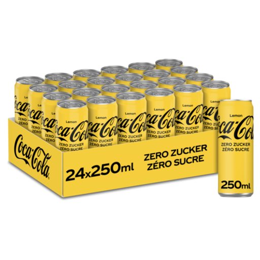 Coca-Cola Zero Lemon Tray 24 x 0,25 l Cannette Alu jetable