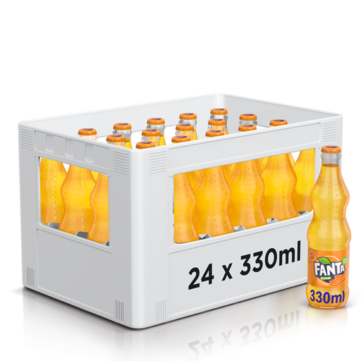 Fanta Orange Caisse 24 x 0,33 l Bouteille Verre réutilisable