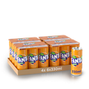Fanta Orange Tray 4 x 6 x 0,33 l Cannette Alu jetable