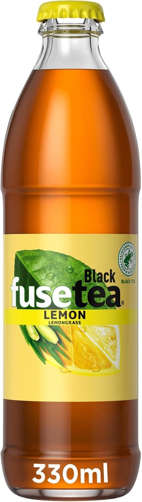 Fusetea lemon lemongrass Caisse 24 x 0,33 l Bouteille Verre réutilisable