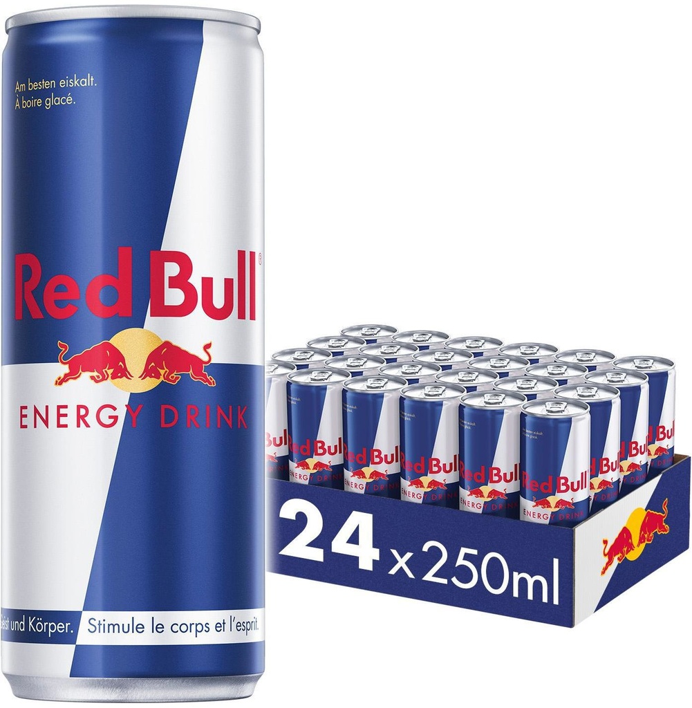 Red Bull Energy Tray 24 x 0,25 l Cannette Alu jetable