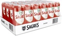 Sagres Branca Biére Alc.5% Vol. Tray 24 x 0,5 l Cannette Alu jetable