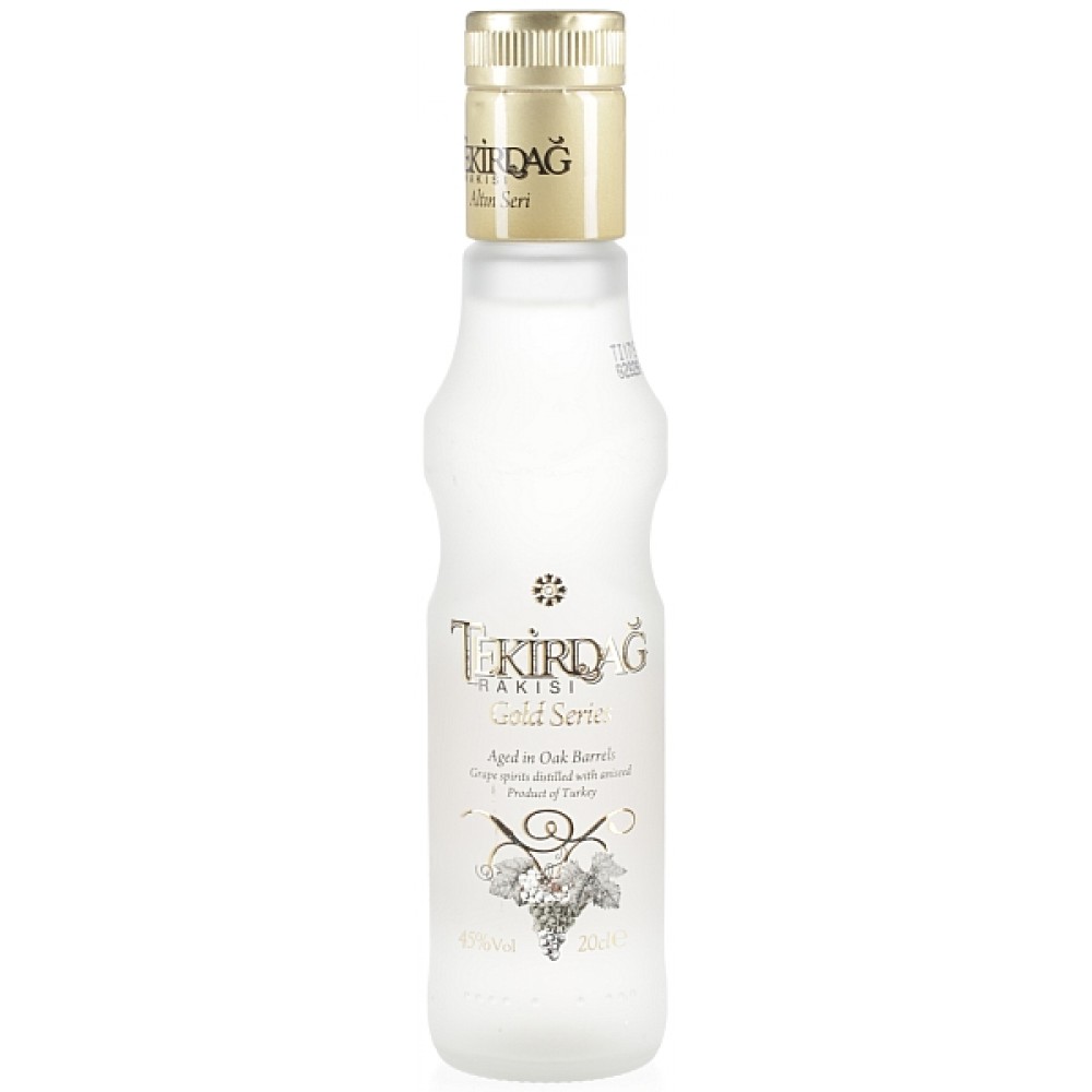 Tekirdag Gold Altin Seri Vol Alc 45% 12 x 0,35 l Bouteille Verre jetable