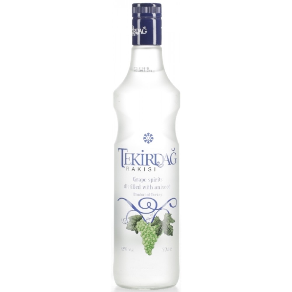 Tekirdag Raki Vol Alc 45% 6 x 0,70 l  Bouteille Verre jetable