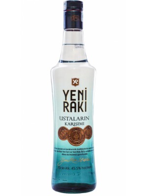 Ustalarin Karisimi Yeni Raki  Vol Alc 45,5% 6 x 0,70 l Bouteille Verre jetable