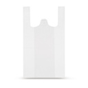 Sac plastique bretelles blanc PEHD 280+140 x 480 (Ep.13 ) 10 x 100=1000