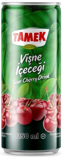 Tamek Jus de Cèrisse nectar griottes 24 x 0,25 l Cannette Alu jetable