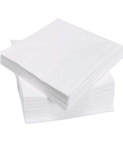 Serviettes Blanc 1 couche plié 1/8, 33 x 33cm 10 x 500=5000.pcs
