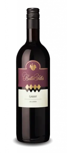 [40186] Belles Filles Gamay de Genève AOC Vin Rouge 6 x 0,75 l Bouteille Verre jetable