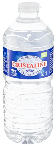 [10590] Cristaline naturel Eau de source 4 x 6 x 0,5 l Bouteille PET jetable
