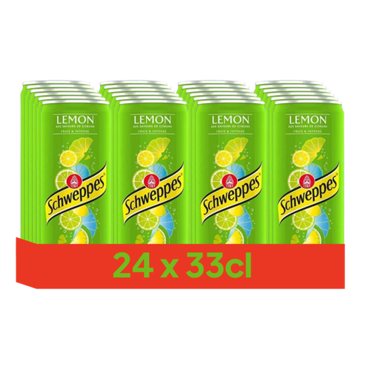 [21981] Schweppes Lemon Tray 24 x 0,33 l Cannette Alu jetable