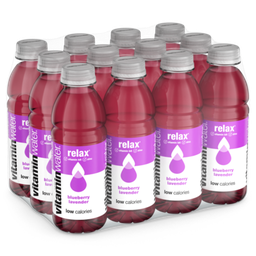 [21984] Vitamin Water relax Tray 12 x 0,5 l Bouteille PET jetable
