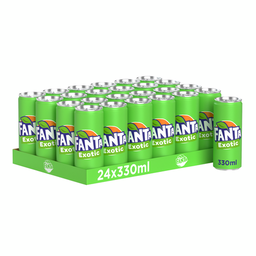 [21987] Fanta Exotic Tray 24 x 0,33 l Cannette Alu jetable