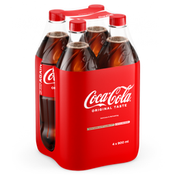 [21992] Coca-Cola Tray 4 x 0,90 l Bouteille PET jetable