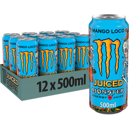 [21994] Monster Energy Mango Loco Tray 12 x 0,500 l Cannette Alu jetable