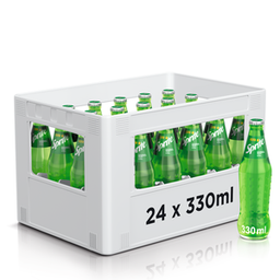 [22002] Sprite Regular Lemon-Lime Caisse 24 x 0,33 l Bouteille Verre réutilisable