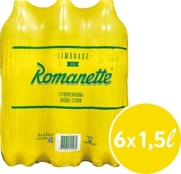 [22008] Quini Limonade Citron Tray 6 x 1,5 l Bouteille PET jetable