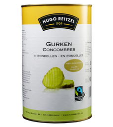 HUGO REITZEL Concombres en Rondelles 3 x 4200.gr Boite Alu jetable jetable