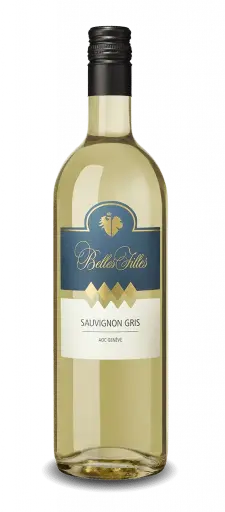 [40344] Belles Filles Sauvignon Gris Genève AOC  6 x 0,75 l Bouteille Verre jetable