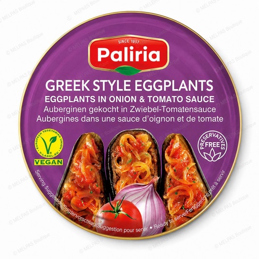 [60127] Paliria Purée D'aubergine Grilée 3 x 4,200gr Boite Alu jetable