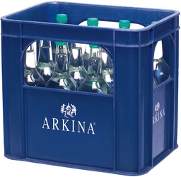 [10163] Arkina verte gazeuse Caisse 12 x 1,0 l Bouteille Verre réutilisable