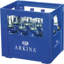 [10423] Arkina bleue naturelle Caisse 12 x 1,0 l Bouteille Verre réutilisable