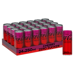 [20120] Coca-Cola Cherry Tray 24 x 0,25 l Cannette Alu jetable