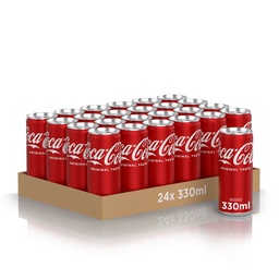 [20144] Coca-Cola Tray 24 x 0,33 l Cannette Alu jetable