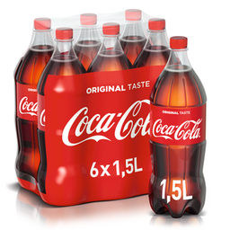 [20159] Coca-Cola Tray 6 x 1,5 l Bouteille PET jetable