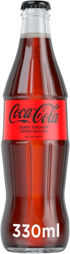 [20166] Coca-Cola Zero Caisse 24 x 0,33 l Bouteille Verre réutilisable