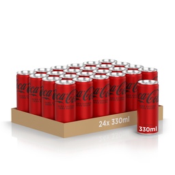 [20183] Coca-Cola Zero Tray 24 x 0,33 l Cannette Alu jetable