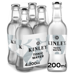 [20476] Kinley Tonic Water Tray 6 x 4 x 0,2 l Bouteille Verre jetable