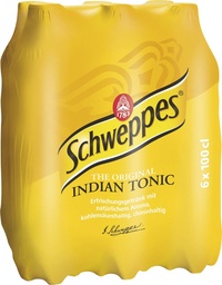 [20650] Schweppes Indian Tonic Tray 6 x 1,0 l Bouteille PET jetable