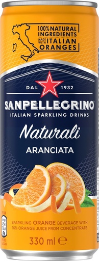 [20784] SanPellegrino Aranciata Carton 4 x 6 x 0,33 l Cannette Alu jetable