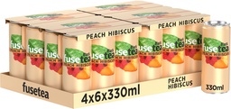 [20977] Fusetea Peach Hibiscus Tray 4 x 6 x 0,33 l Cannette Alu jetable