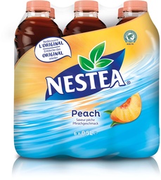 [21066] Nestea Thé noir Pêche Tray 4 x 6 x 0,5 l Bouteille PET jetable
