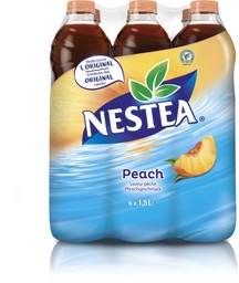 [21070] Nestea Thé noir Pêche Tray 6 x 1,5 l Bouteille PET jetable