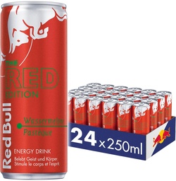[21294] Red Bull The Red Edition - Pastèque Tray 24 x 0.25 l Canette Alu jetable