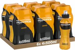 [21342] Powerade Orange Tray 6 x 4 x 0,5 l Bouteille PET jetable
