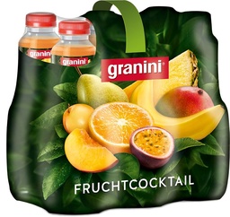 [21536] granini Cocktail de Fruits Tray 6 x 1,0 l Bouteille PET jetable