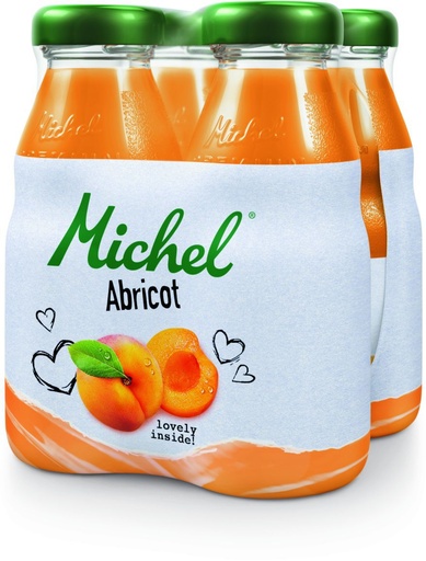 [21597] Michel Abricot Tray 6 x 4 x 0,2 l Bouteille Verre jetable