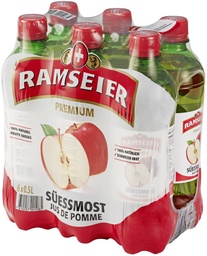 [21862] Ramseier Jus de pomme Carton 4 x 6 x 0,5 l Bouteille PET jetable