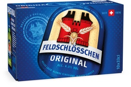 [30223] Feldschlösschen Original Carton 10 x 0,33 l Bouteille Verre jetable