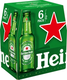 [31302] Heineken Tray 4 x 6 x 0,25 l Bouteille Verre jetable