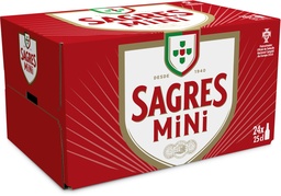 [31614] Sagres Branca Tray 24 x 0,25 l Bouteille Verre jetable